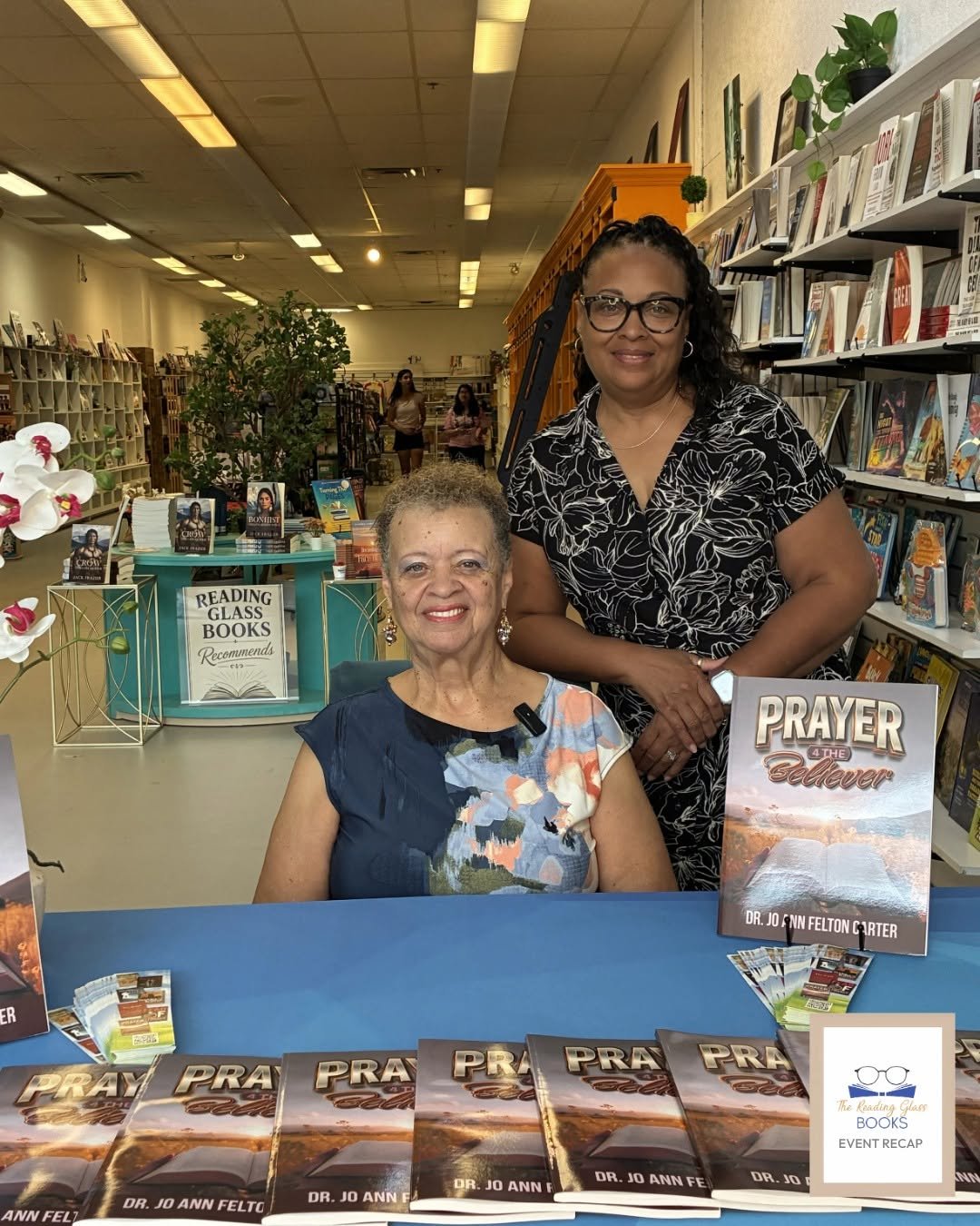 Jo Ann’s recent book signing at Reading Glass Bookstore in New Jersey.
